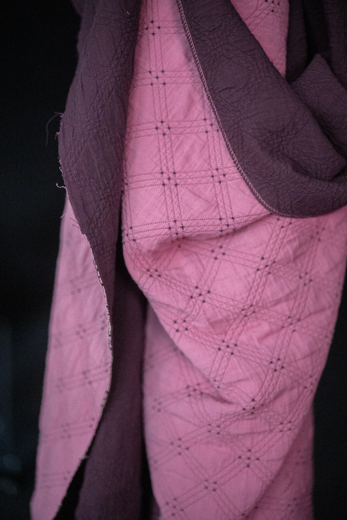 Quilted Cotton Jacquard - Rosy Flush