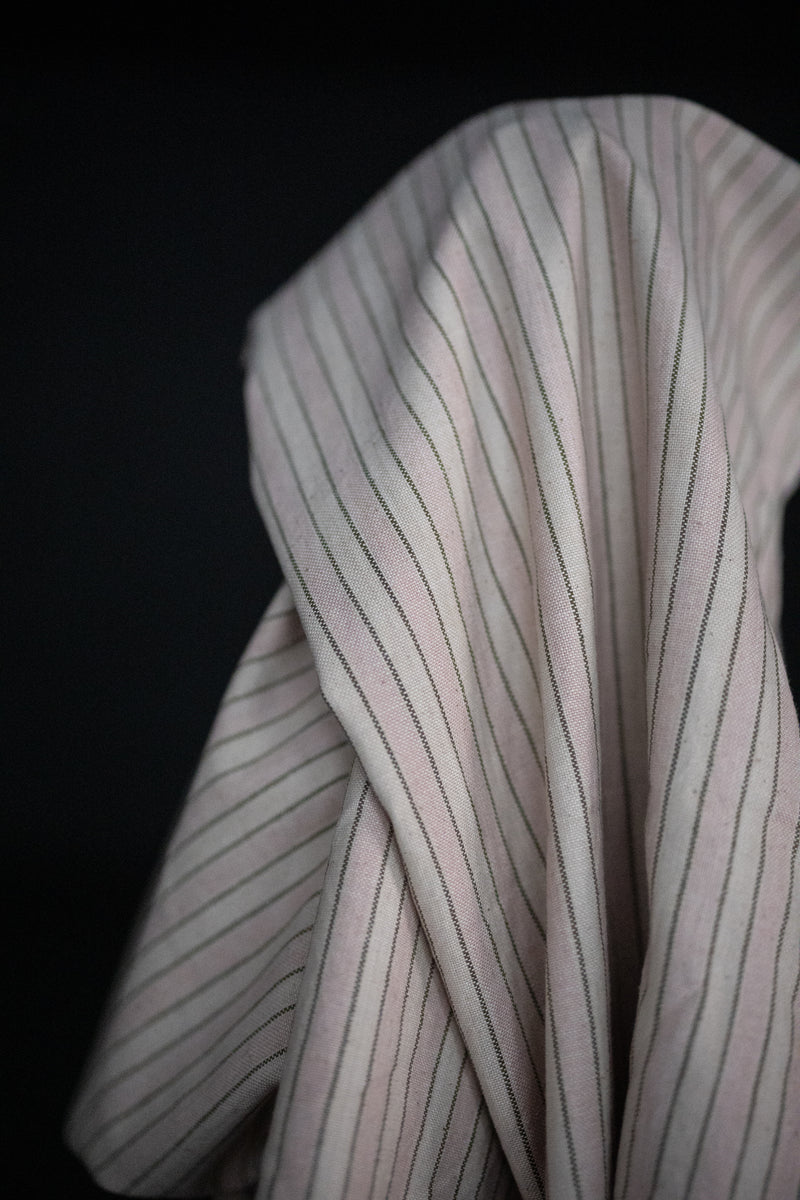 Handwoven Cotton Stripe - Pink Fir