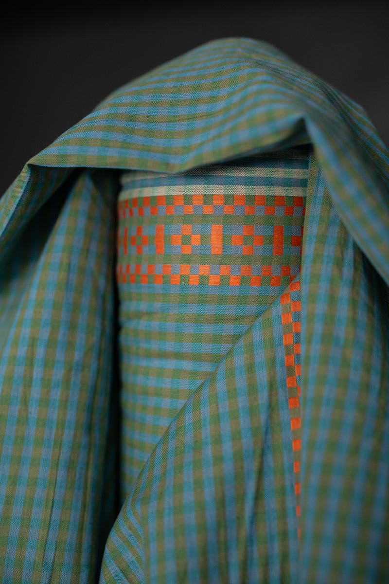 Woven Indian Cotton - Limelight