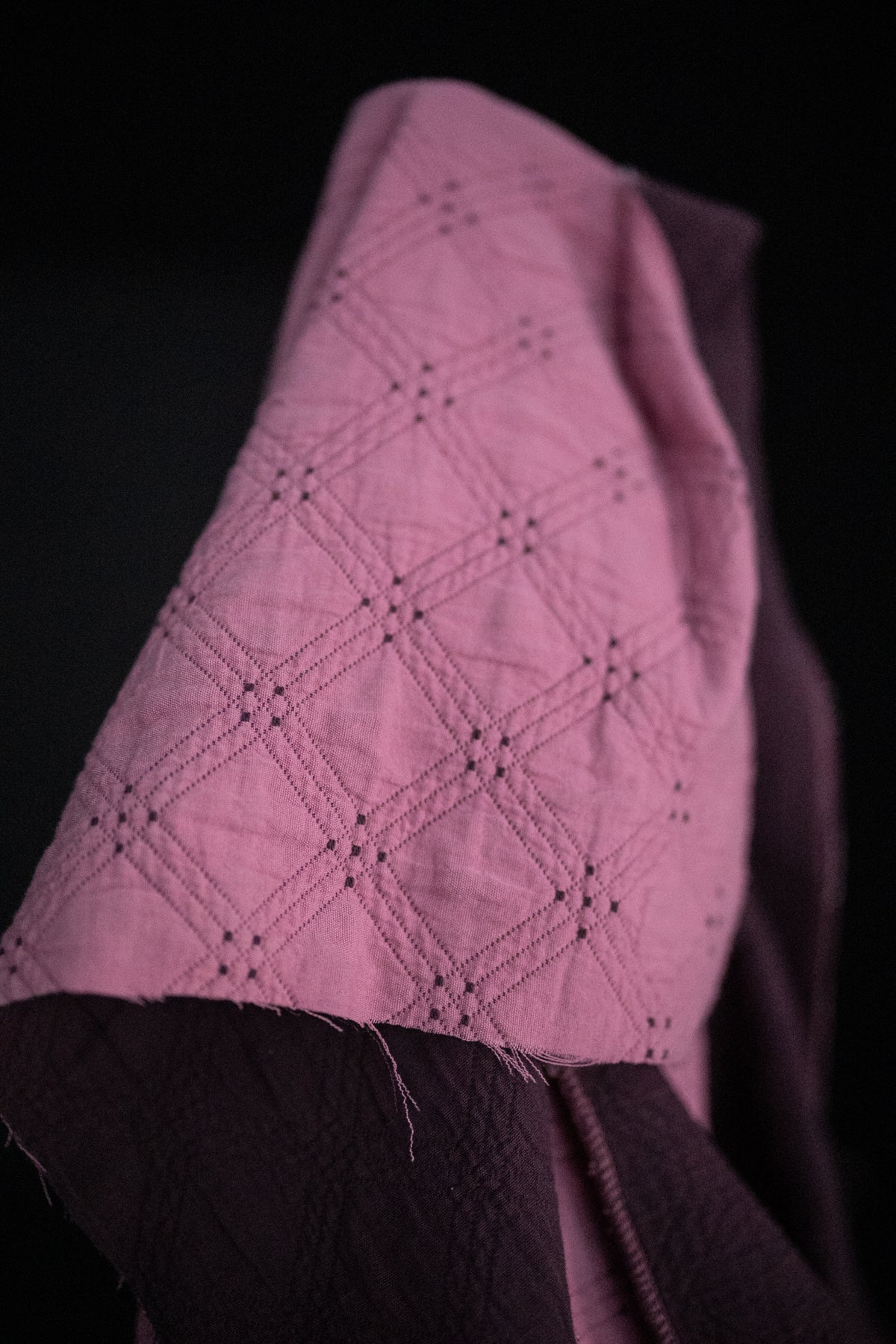 Quilted Cotton Jacquard - Rosy Flush
