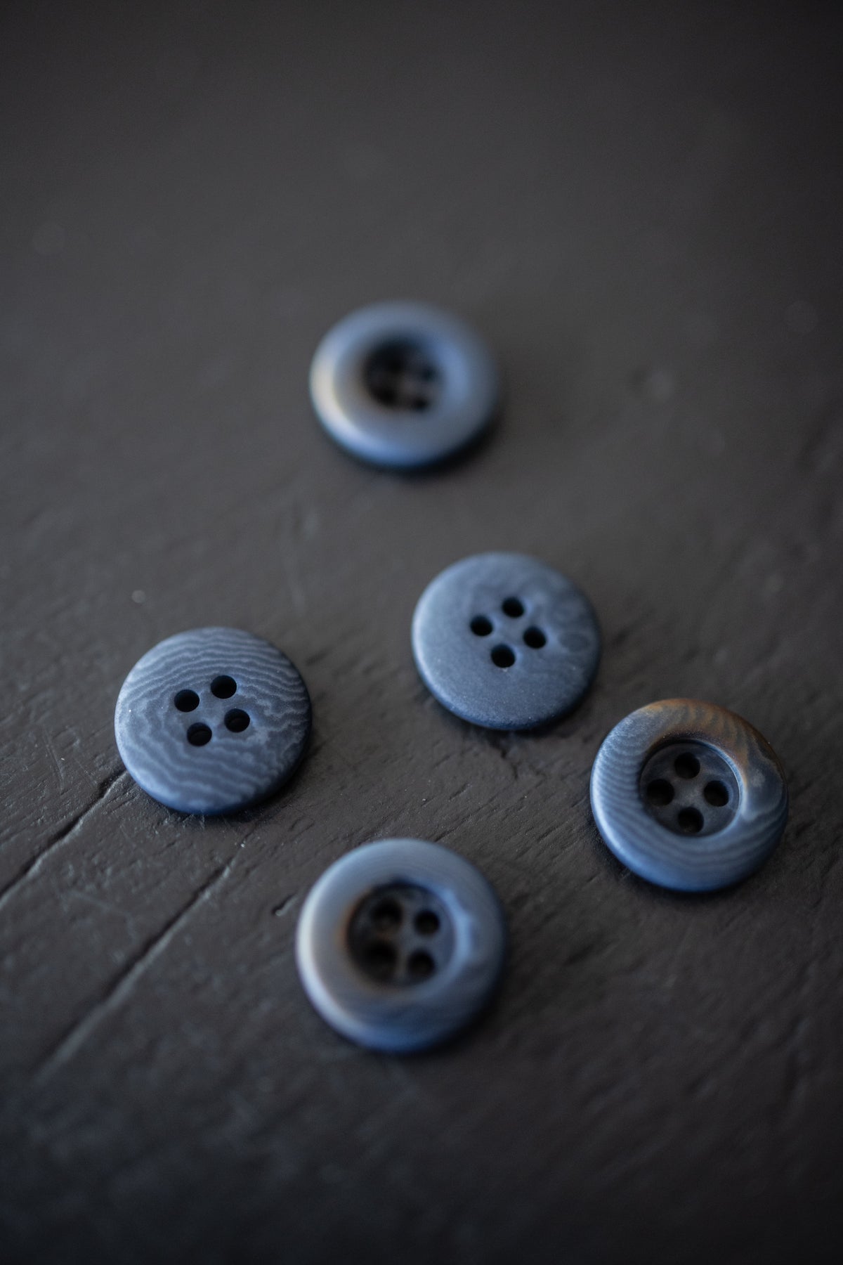 Corozo Button - Powder Blue