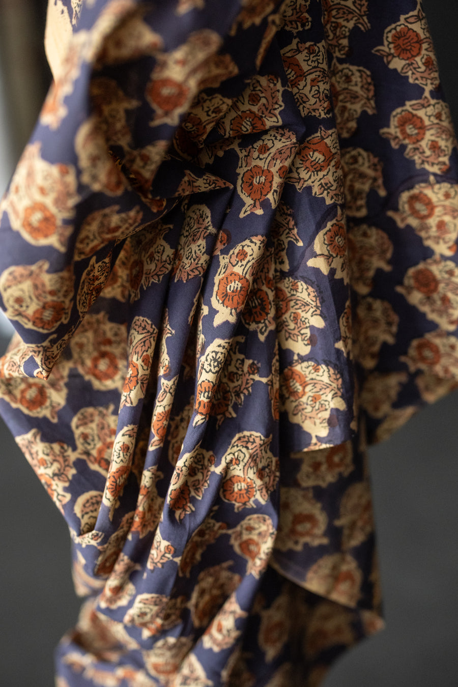 Indian Block Print Cotton - Viola