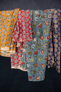 Indian Block Print Cotton - Oleander