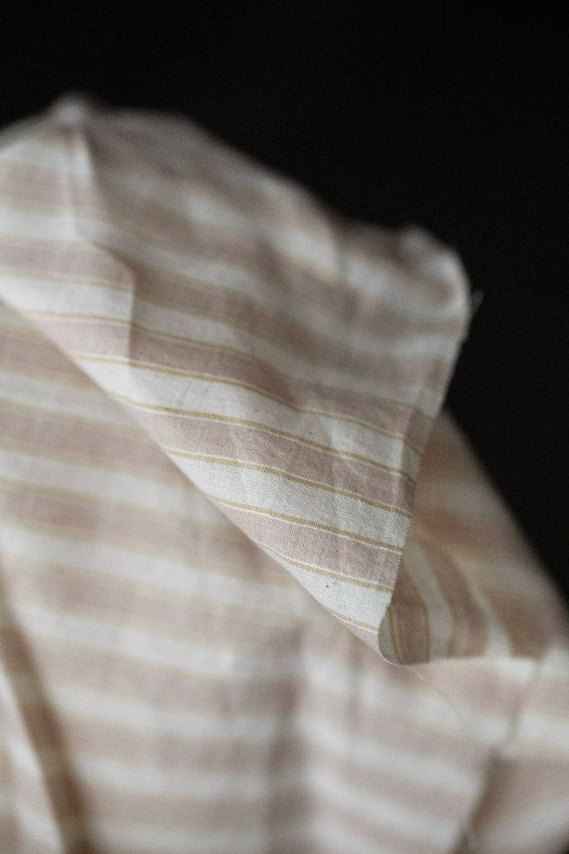 Handwoven Cotton Stripe - Custardo