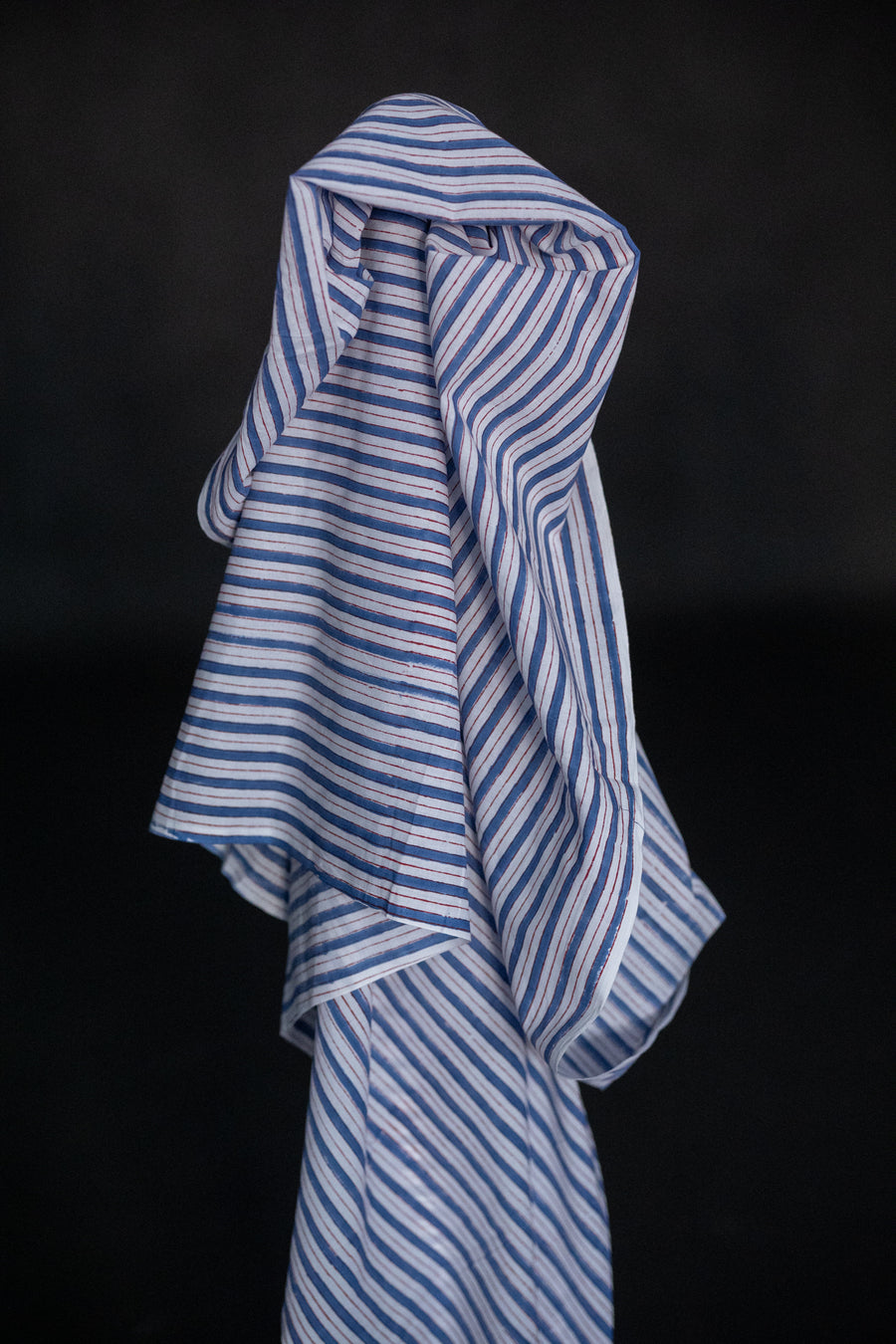 Indian Block Print Cotton - Benjamin Stripe
