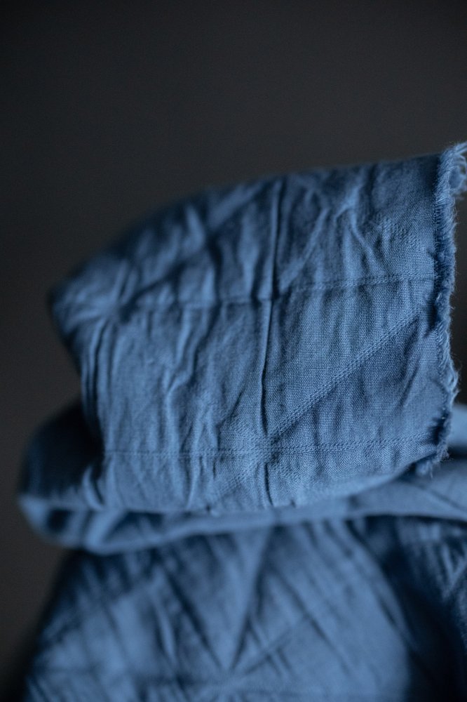 blue jacquard fabric