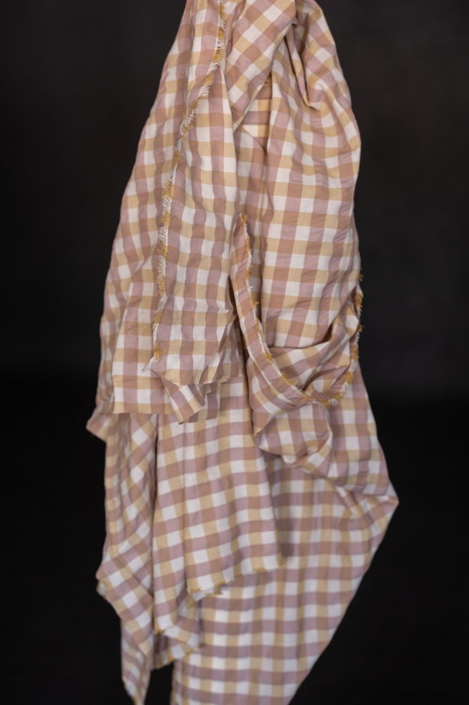 Organic Cotton Gingham Seersucker - Battenberg