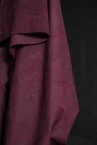Plum Purple Needlecord Cotton Fabric