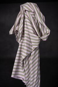 pink green stripy fabric 