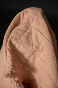 pink quilted jacquard cotton fabric