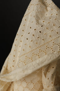 Broderie Anglaise Indian Cotton - Ecru Eyelet