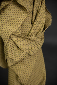 green cross stitch fabric