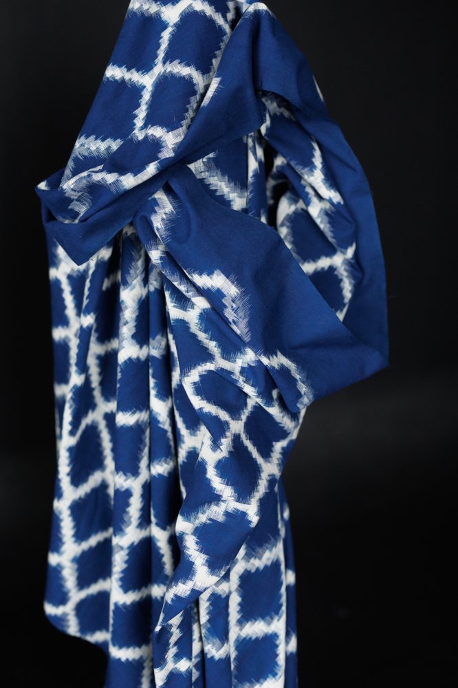 Indian Ikat Cotton - Ink