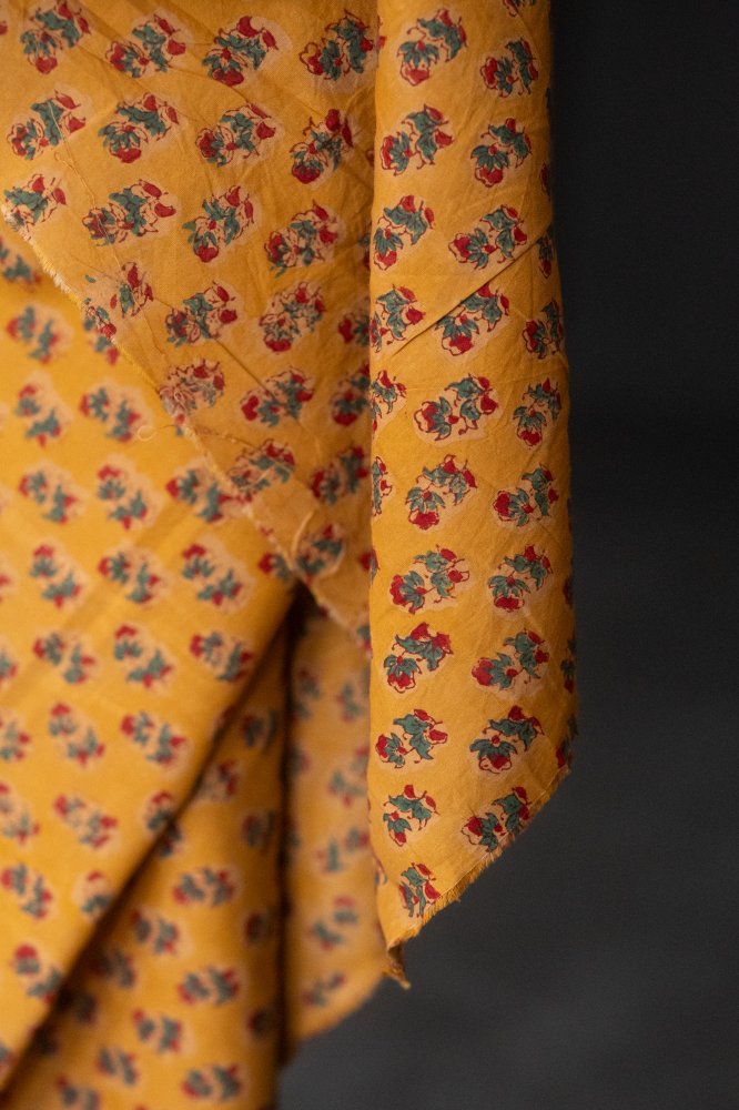 Indian Block Print Cotton - Jardin Goldie