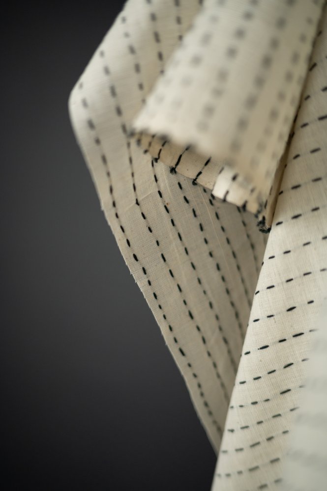 Handwoven Cotton - Kantha Stitched