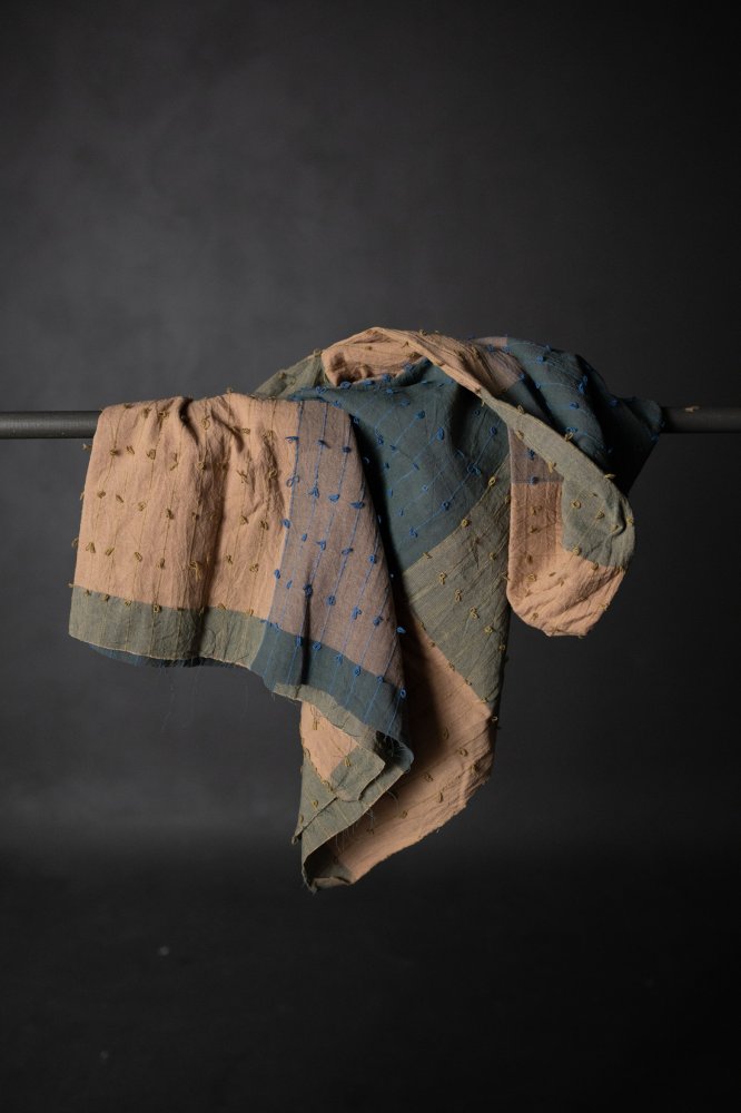 loopy handwoven check fabric