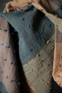loopy handwoven check fabric