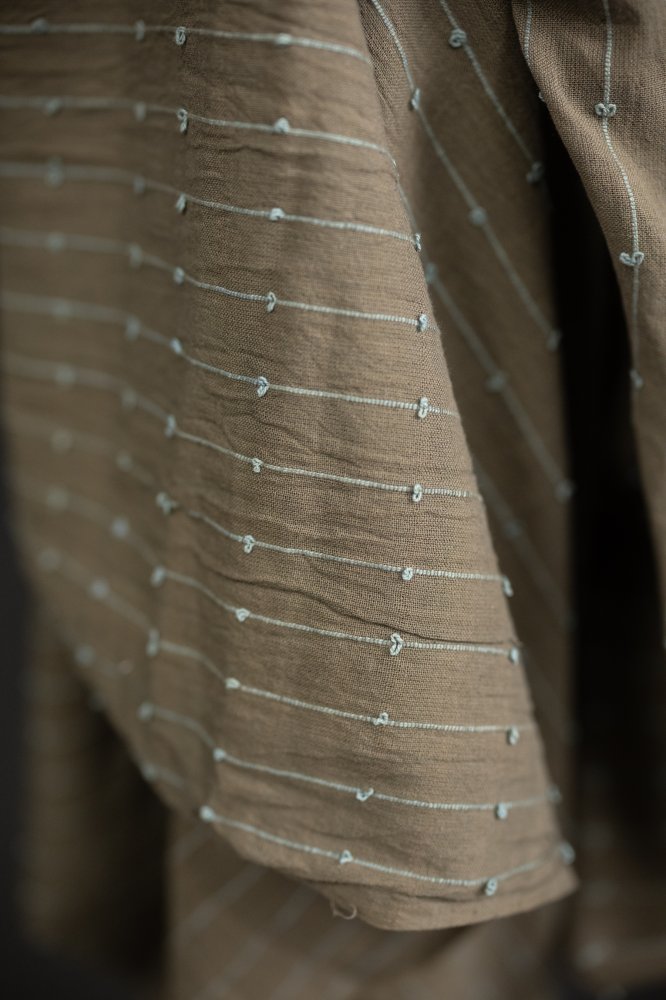 green grey handwoven loopy fabric