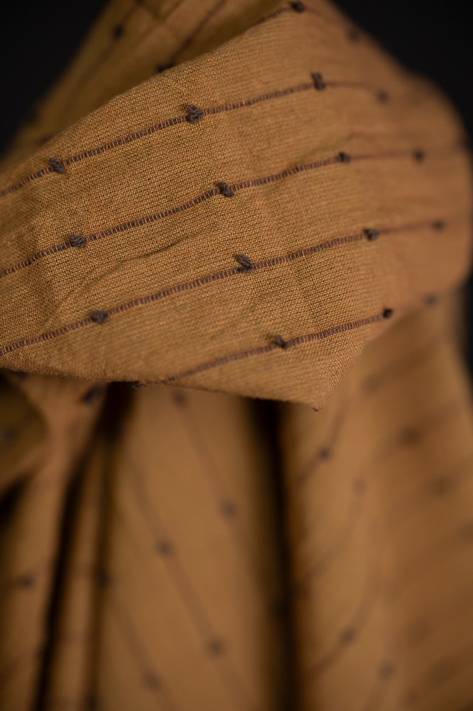 brown handwoven loopy fabric
