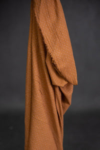 rusty orange cross stitch fabric