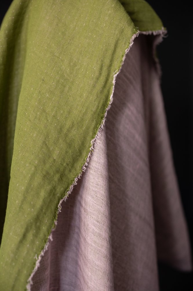 Cotton/Linen Double Gauze - Melica Rose