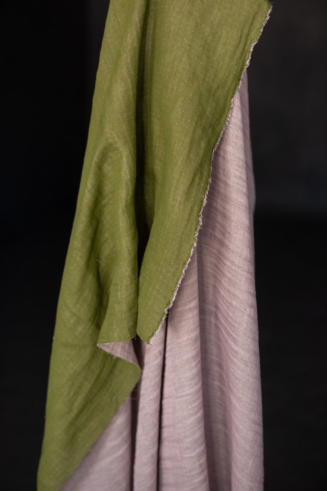 Cotton/Linen Double Gauze - Melica Rose