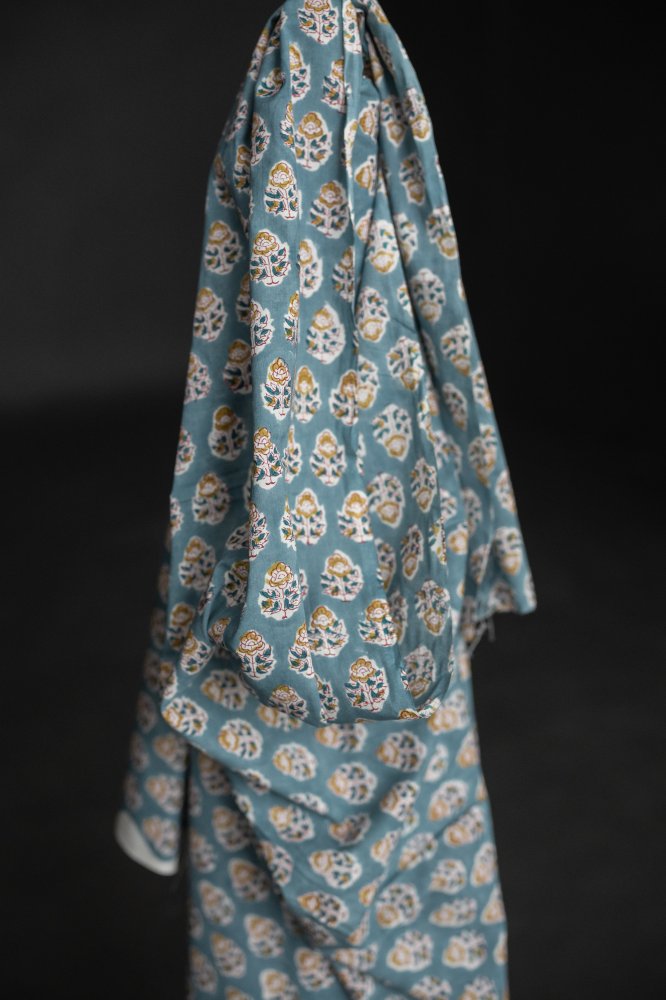 Indian Block Print Cotton - Mid Summer