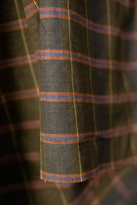 multicoloured handwoven cotton check