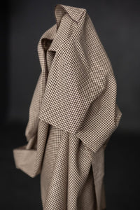 Indian Handwoven Cotton - Mocha Gingham