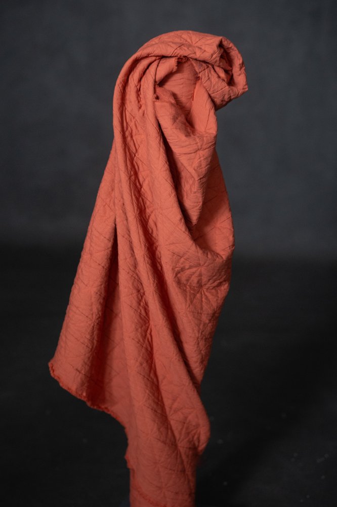red jacquard fabric