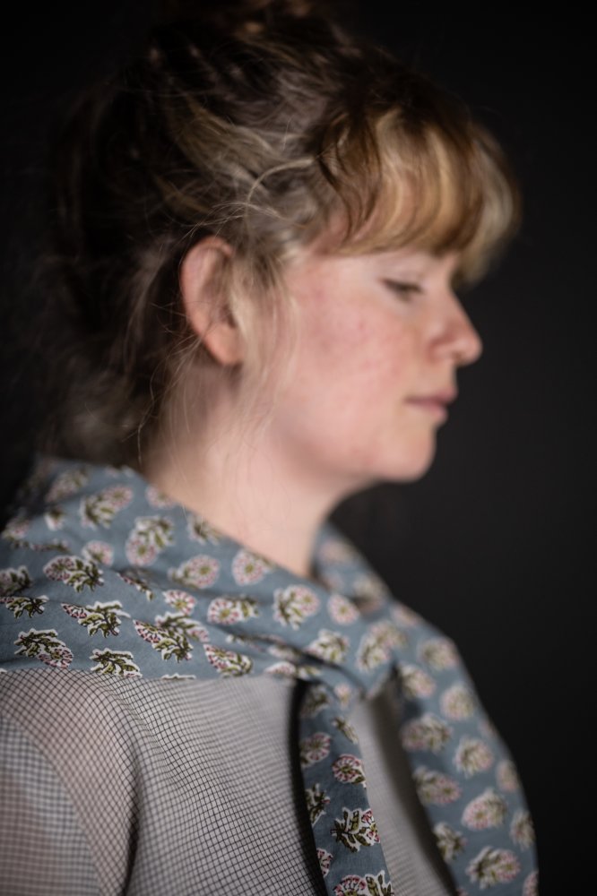 Indian Block Print Cotton - Phoebe Blues