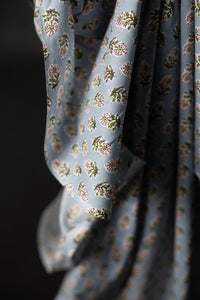 Indian Block Print Cotton - Phoebe Blues