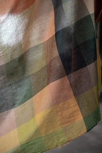 sheer check indian cotton