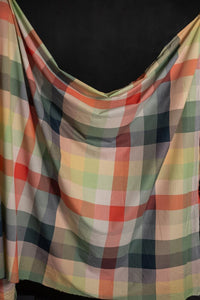 sheer check indian cotton