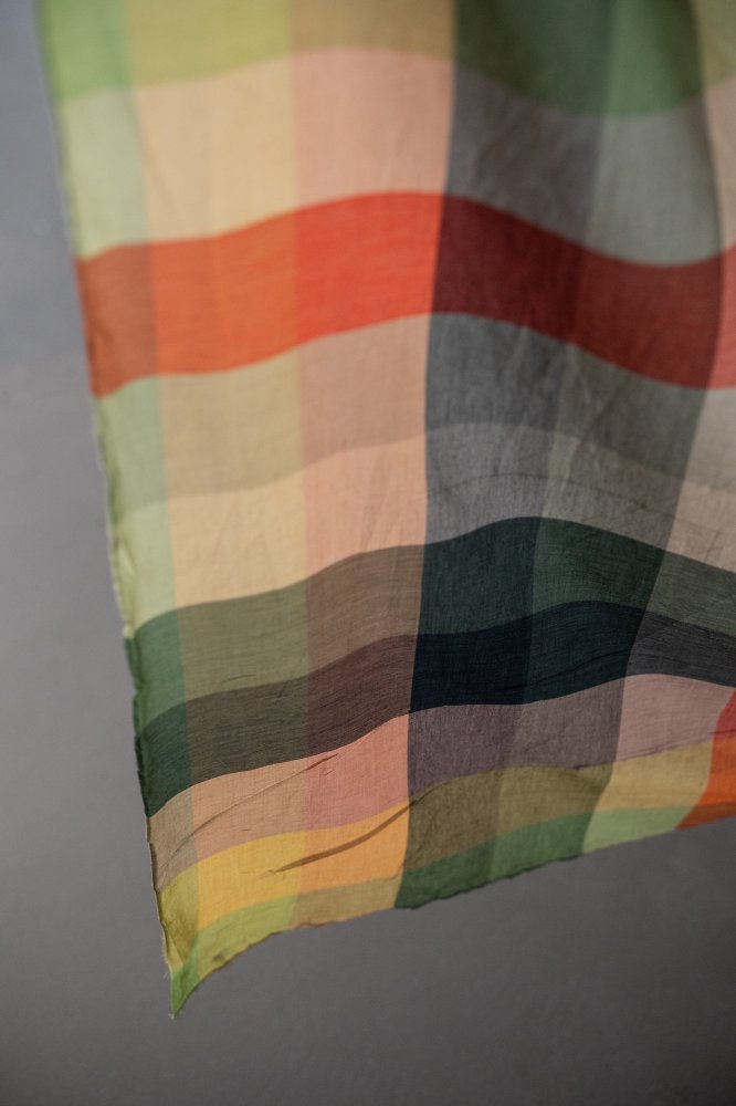 sheer check indian cotton