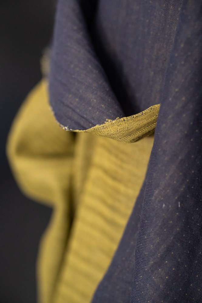 Cotton/Linen Double Gauze - Pome Drops