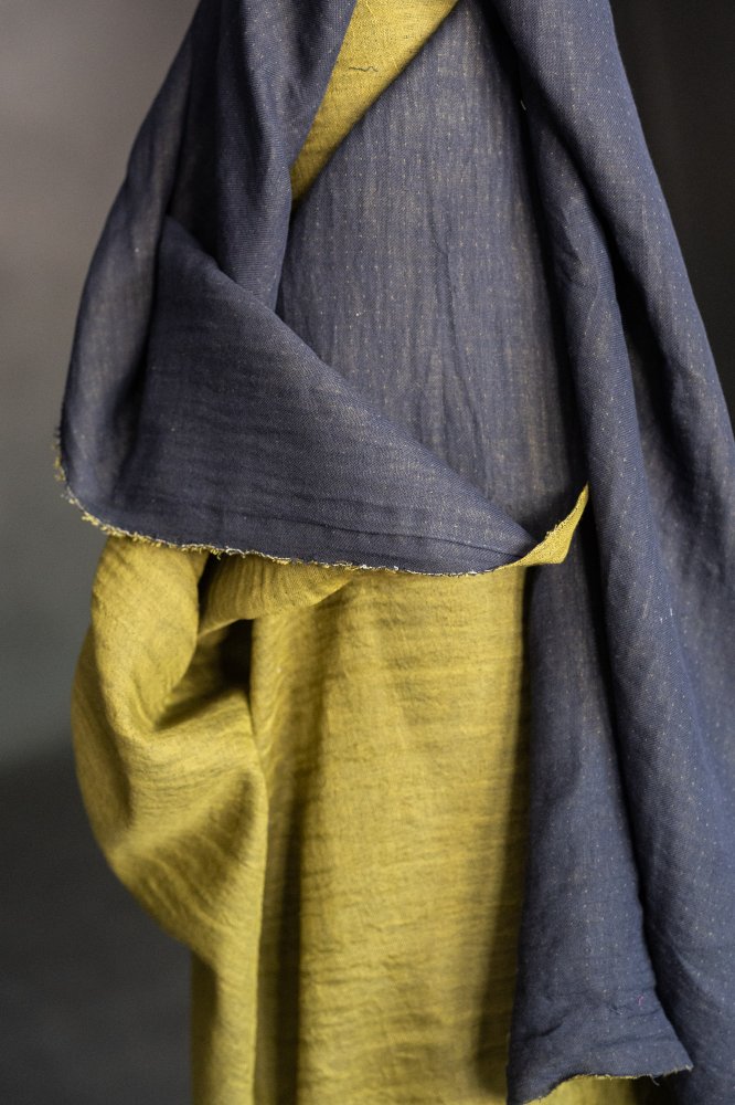 Cotton/Linen Double Gauze - Pome Drops