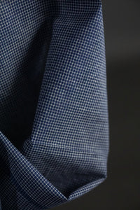 Handwoven Cotton Check - Portland Navy