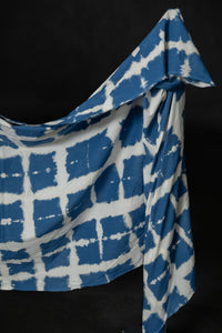 blue hand dyed fabric 