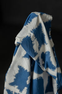 blue hand dyed fabric 