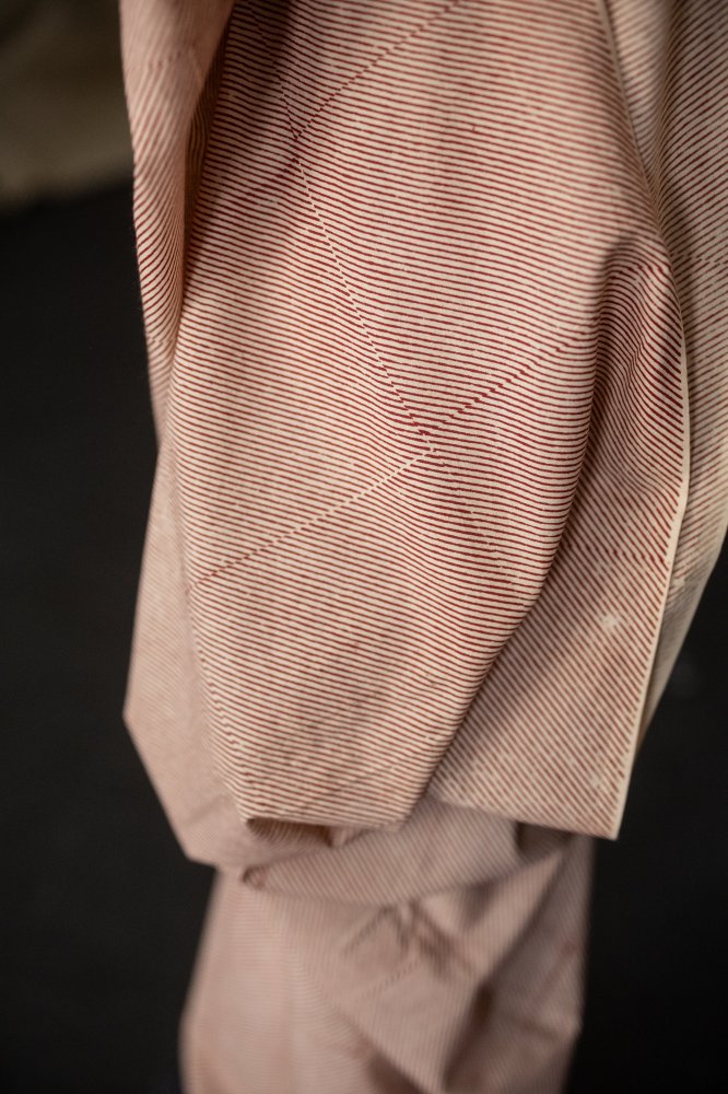 red striped fabric