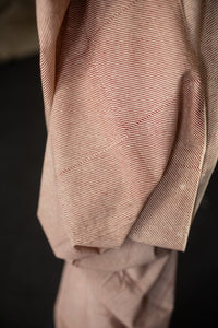 red striped fabric