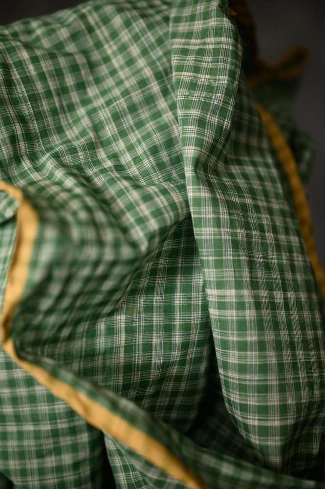 Handwoven Cotton Check - Rooster Tail
