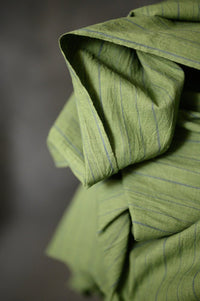 Handwoven Cotton Stripe - Samphire