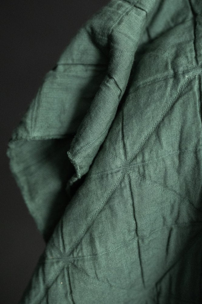 Quilted Jacquard Cotton - Viridian