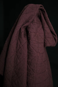 Quilted Jacquard Cotton - Winter Coulis