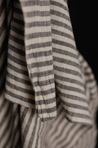 Handwoven Cotton Stripe - Black