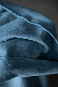 blue heavyweight cotton canvas