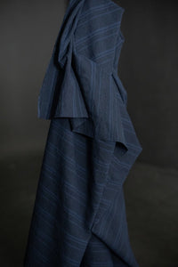 navy stripy japanese fabric