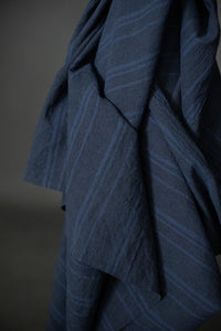 navy stripy japanese fabric